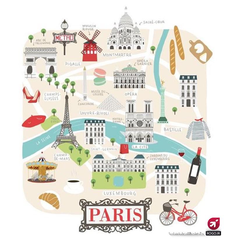 تقشه کلی پاریس