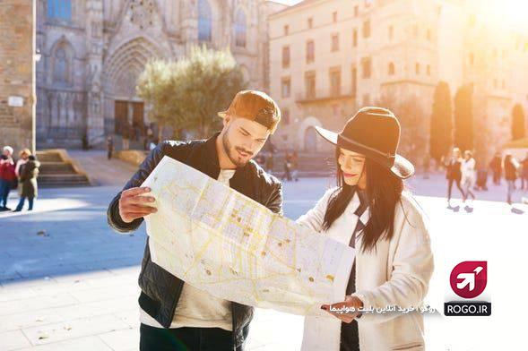 گردش شهری با نقشه شهر