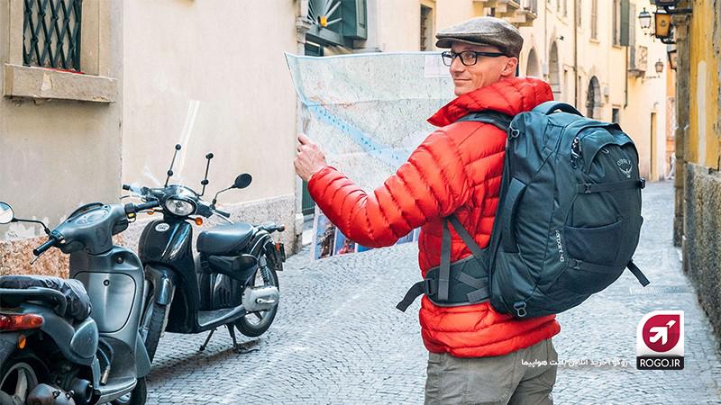 گردش شهری با نقشه شهر