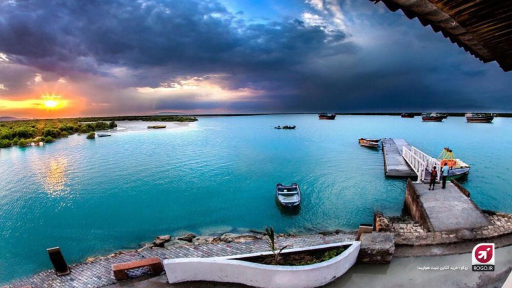 کشنی در ساحل کیش